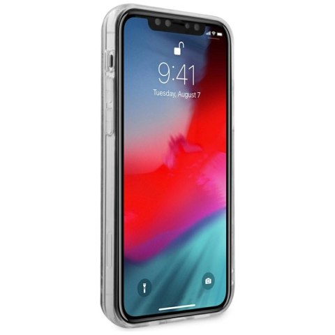 Karl Lagerfeld KLHCP12SKCGLSL iPhone 12 mini 5,4" srebrny/silver hardcase Liquid Glitter Karl&Choupette