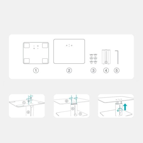 Nillkin HighDesk wysoka podstawka stojak podpórka na monitor czarny