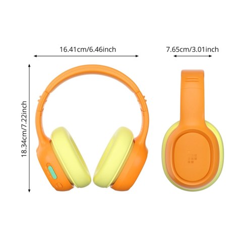 Słuchawki bezprzewodowe Tronsmart KH03 z ANC, dla dzieci, bezpieczne - pomarańczowe Słuchawki bezprzewodowe Tronsmart KH03 z ANC, dla dzieci, bezpieczne - pomarańczowe