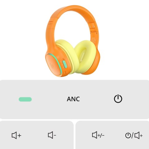 Słuchawki bezprzewodowe Tronsmart KH03 z ANC, dla dzieci, bezpieczne - pomarańczowe Słuchawki bezprzewodowe Tronsmart KH03 z ANC, dla dzieci, bezpieczne - pomarańczowe