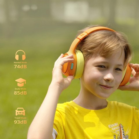 Słuchawki bezprzewodowe Tronsmart KH03 z ANC, dla dzieci, bezpieczne - pomarańczowe Słuchawki bezprzewodowe Tronsmart KH03 z ANC, dla dzieci, bezpieczne - pomarańczowe