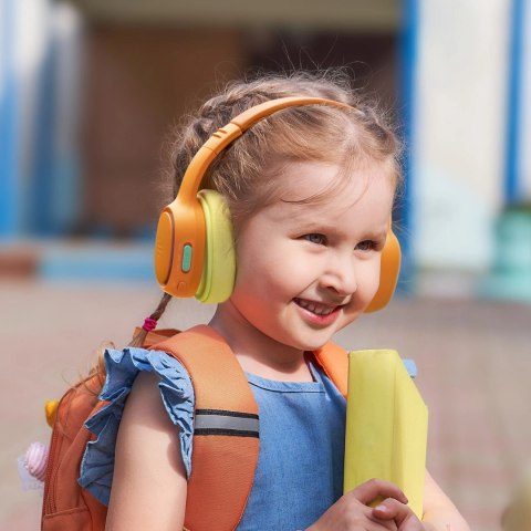 Słuchawki bezprzewodowe Tronsmart KH03 z ANC, dla dzieci, bezpieczne - pomarańczowe Słuchawki bezprzewodowe Tronsmart KH03 z ANC, dla dzieci, bezpieczne - pomarańczowe