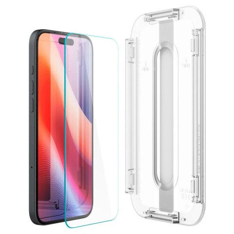 Szkło hartowane Spigen Glas.tR EZ Fit na iPhone 15 / 16 - 2 szt. Szkło hartowane Spigen Glas.tR EZ Fit na iPhone 15 / 16 - 2 szt.