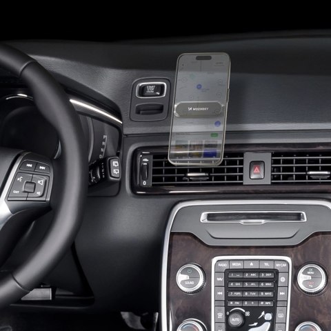 Wozinsky uchwyt magnetyczny na deskę rozdzielczą przyklejany czarny (WMH-01)