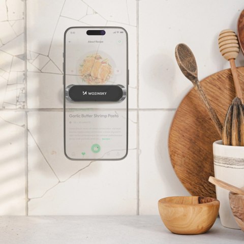 Wozinsky uchwyt magnetyczny na deskę rozdzielczą przyklejany czarny (WMH-01)