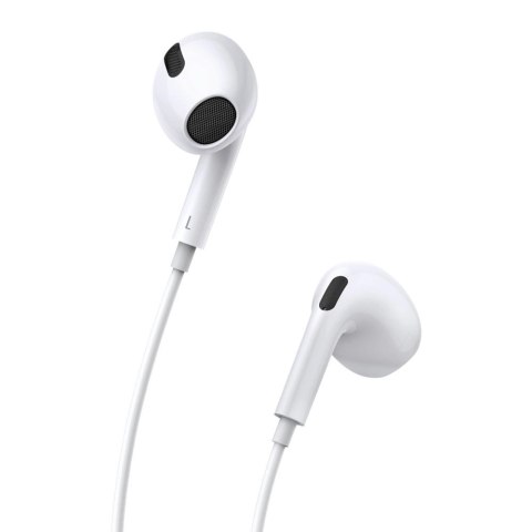 Baseus Encok C17 douszne słuchawki na kablu z mikrofonem USB-C - białe
