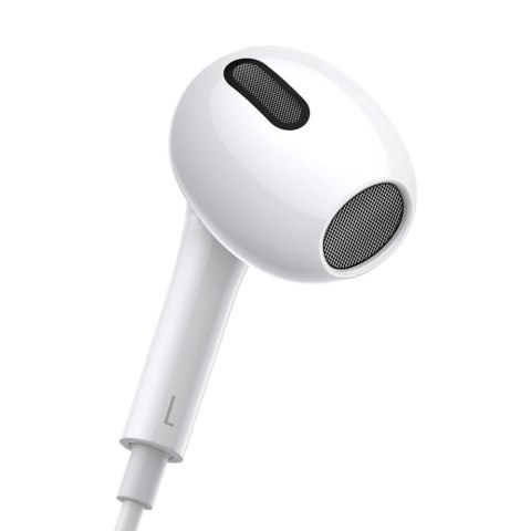 Baseus Encok C17 douszne słuchawki na kablu z mikrofonem USB-C - białe