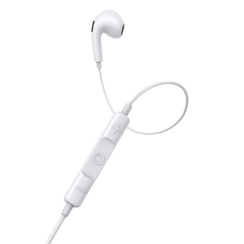Baseus Encok C17 douszne słuchawki na kablu z mikrofonem USB-C - białe