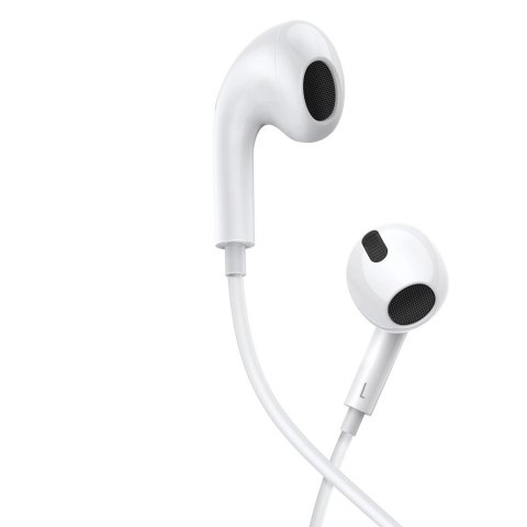 Baseus Encok C17 douszne słuchawki na kablu z mikrofonem USB-C - białe