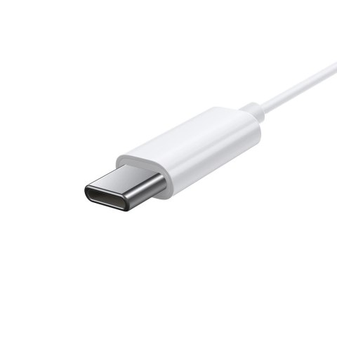 Baseus Encok C17 douszne słuchawki na kablu z mikrofonem USB-C - białe