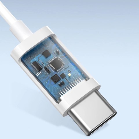 Baseus Encok C17 douszne słuchawki na kablu z mikrofonem USB-C - białe