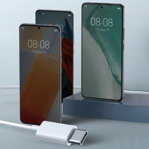 Baseus Encok C17 douszne słuchawki na kablu z mikrofonem USB-C - białe