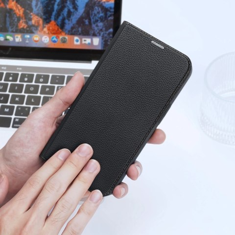 Dux Ducis Skin X2 etui do iPhone 14 Pro pokrowiec z magnetyczną klapką czarny