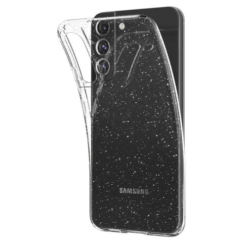 Etui Spigen Liquid Crystal na Samsung Galaxy S22 - przezroczysto-brokatowe