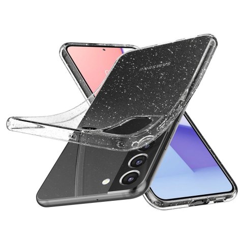 Etui Spigen Liquid Crystal na Samsung Galaxy S22 - przezroczysto-brokatowe