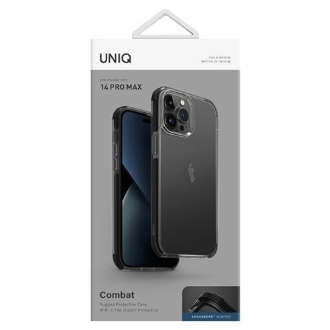 Etui Uniq Combat na iPhone 14 Pro Max - czarne