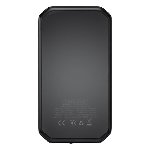 Baseus powerbank Power Starter Jump Starter urządzenie rozruchowe booster 10000mAh 12V (1000A / 500A) + kable krokodylki czarny 