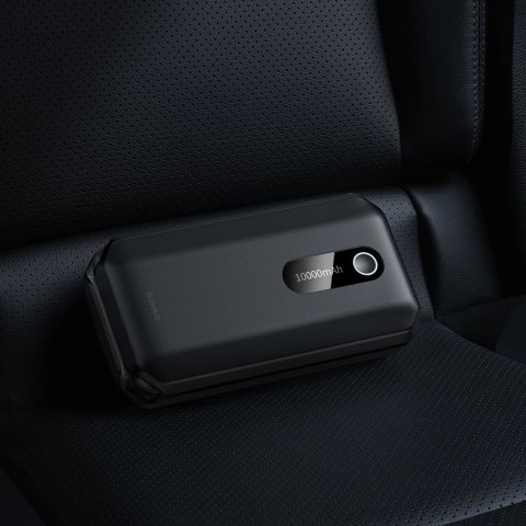 Baseus powerbank Power Starter Jump Starter urządzenie rozruchowe booster 10000mAh 12V (1000A / 500A) + kable krokodylki czarny 