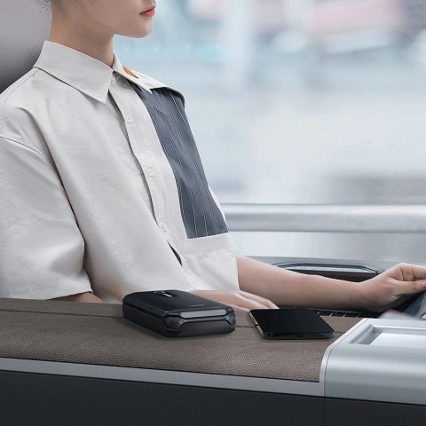 Baseus powerbank Power Starter Jump Starter urządzenie rozruchowe booster 10000mAh 12V (1000A / 500A) + kable krokodylki czarny 