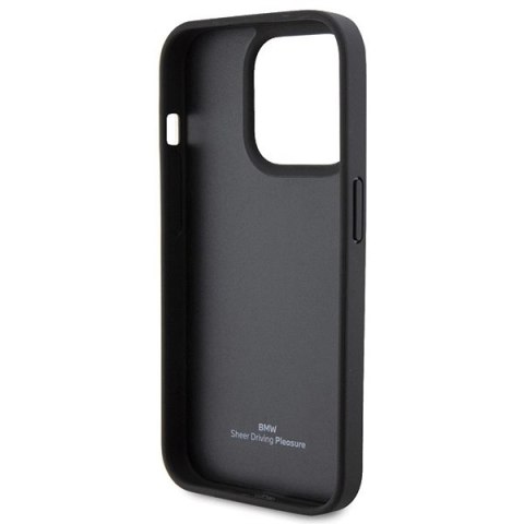 Etui BMW Leather Hot Stamp na iPhone 15 Pro Max - czarne
