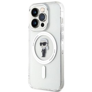 Etui Karl Lagerfeld IML Ikonik MagSafe na iPhone 15 Pro - przezroczyste