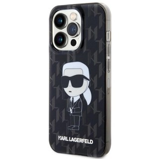 Etui Karl Lagerfeld Monogram Ikonik na iPhone 15 Pro Max - czarne