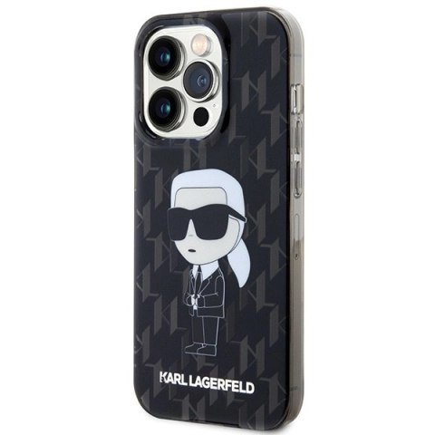 Etui Karl Lagerfeld Monogram Ikonik na iPhone 15 Pro Max - czarne