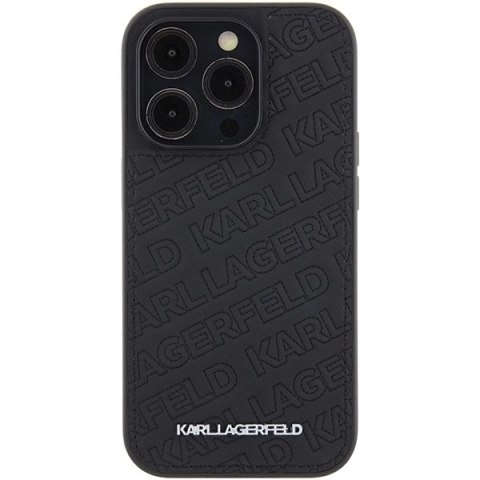 Etui Karl Lagerfeld Quilted K Pattern na iPhone 15 Pro - czarne