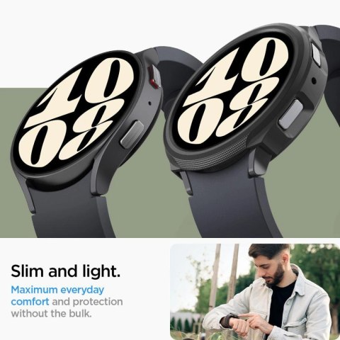 Etui Spigen Liquid Air na Samsung Galaxy Watch 6 (44 mm) - czarny mat