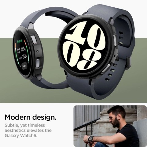 Etui Spigen Liquid Air na Samsung Galaxy Watch 6 (44 mm) - czarny mat