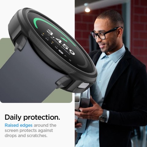 Etui Spigen Liquid Air na Samsung Galaxy Watch 6 (44 mm) - czarny mat