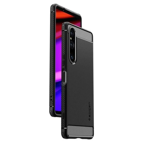 Etui Spigen Rugged Armor na Sony Xperia 1 V - czarny mat