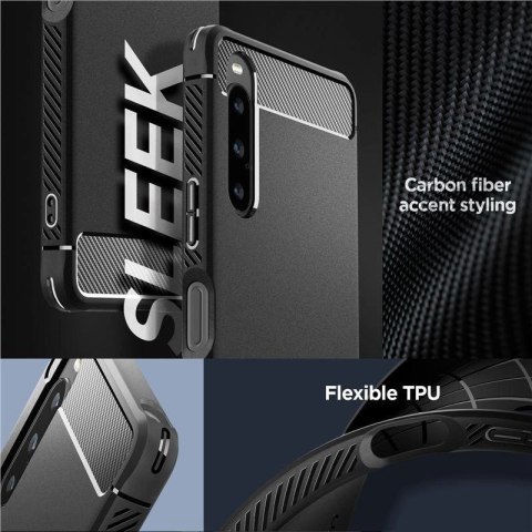 Etui Spigen Rugged Armor na Sony Xperia 1 V - czarny mat