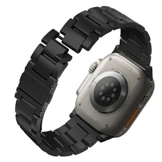 Pasek Uniq Osta Stainless Steel na Apple Watch 1/2/3/4/5/6/7/8/SE/SE2/Ultra 42/44/45/49mm - czarny