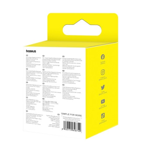 Uchwyt samochodowy Baseus C40141201S13-00 magnetyczny na kratkę nawiewu - srebrny