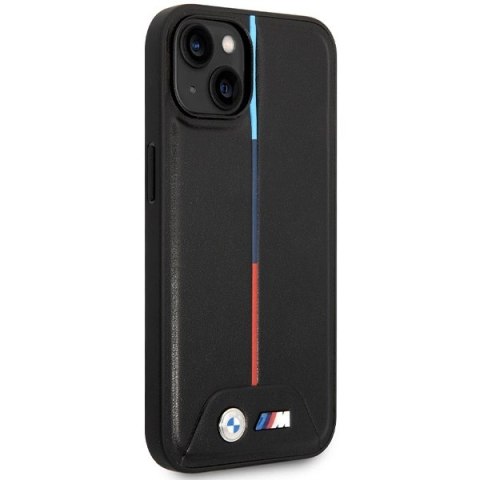 Etui BMW M Quilted Tricolor na iPhone 15 / 14 / 13 - czarne