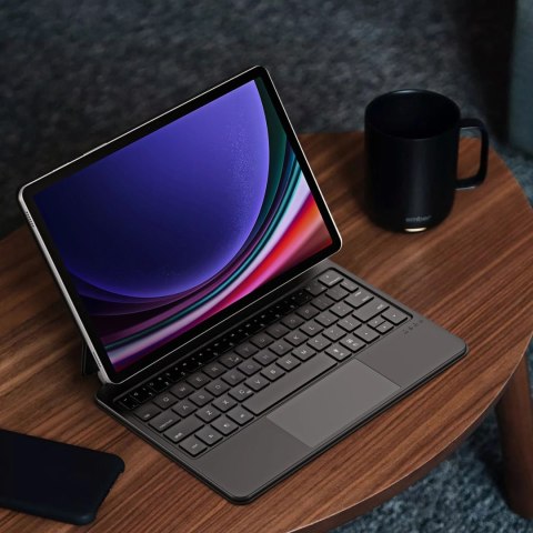 Etui Dux Ducis Keyboard (MK Series) z klawiaturą Bluetooth na Samsung Galaxy Tab S9 / S8 / S7 - czarna