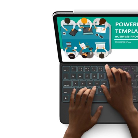 Etui Dux Ducis Keyboard (MK Series) z klawiaturą Bluetooth na iPad Pro 11" 2024 - czarna