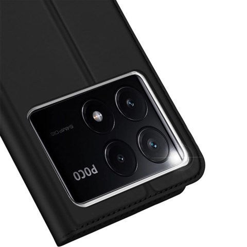 Etui Dux Ducis Skin Pro na Xiaomi Poco X6 Pro 5G / Redmi K70E z klapką i miejscem na kartę - czarne