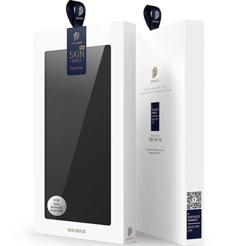 Etui Dux Ducis Skin Pro na Xiaomi Poco X6 Pro 5G / Redmi K70E z klapką i miejscem na kartę - czarne