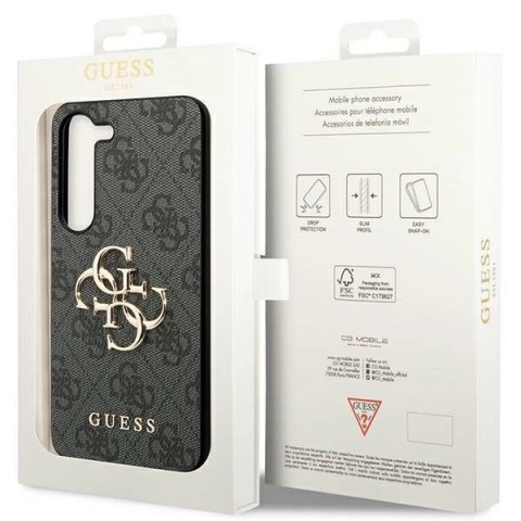 Etui Guess 4G Big Metal Logo na Samsung Galaxy S24+ - czarne