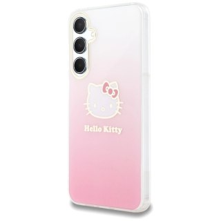 Etui Hello Kitty IML Gradient Electrop Kitty Head na Samsung Galaxy A55 - różowe