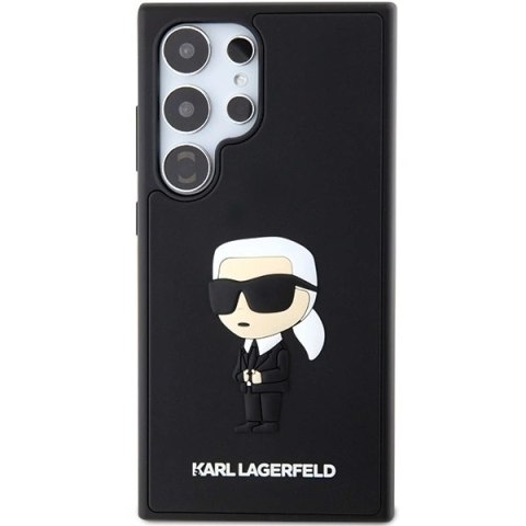 Etui Karl Lagerfeld 3D Rubber Ikonik na Samsung Galaxy S24 Ultra - czarne