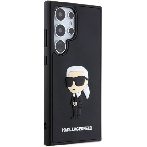 Etui Karl Lagerfeld 3D Rubber Ikonik na Samsung Galaxy S24 Ultra - czarne