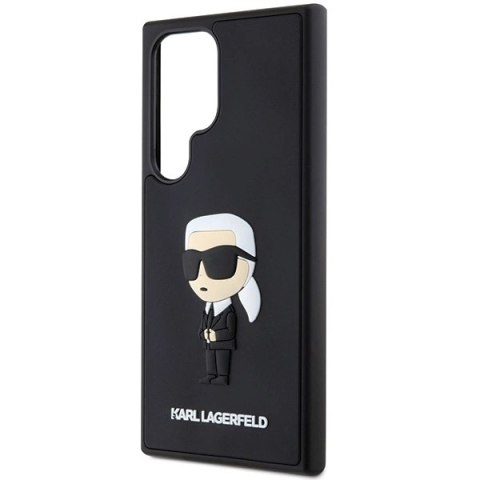Etui Karl Lagerfeld 3D Rubber Ikonik na Samsung Galaxy S24 Ultra - czarne