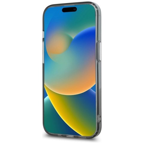 Etui Karl Lagerfeld IML Monogram Karl & Choupette Head MagSafe na iPhone 15 - czarne