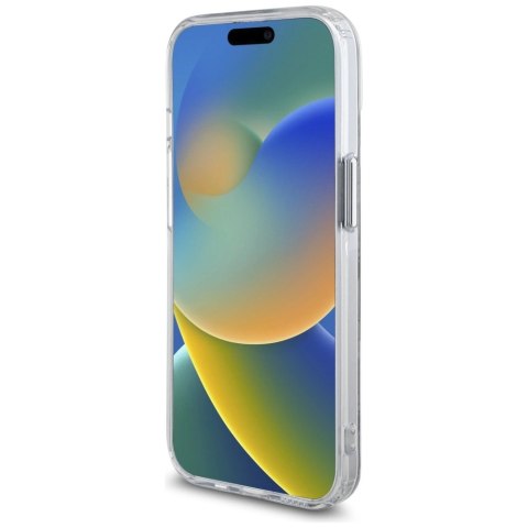 Etui Karl Lagerfeld IML Monogram Karl & Choupette Head MagSafe na iPhone 15 - przezroczyste