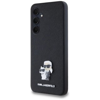 Etui Karl Lagerfeld Saffiano Karl&Choupette Pin na Samsung Galaxy A35 - czarne