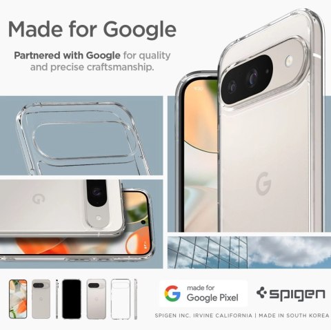 Etui Spigen Ultra Hybrid na Google Pixel 9 / 9 Pro - przezroczyste