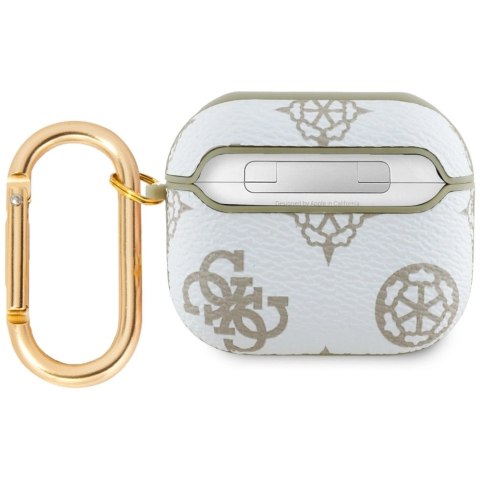 Guess GUA3PG4GPH AirPods 3 cover biały/white 4G Hook